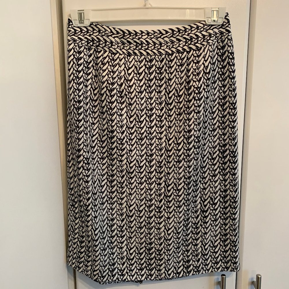 Banana Republic Black and White Skirt